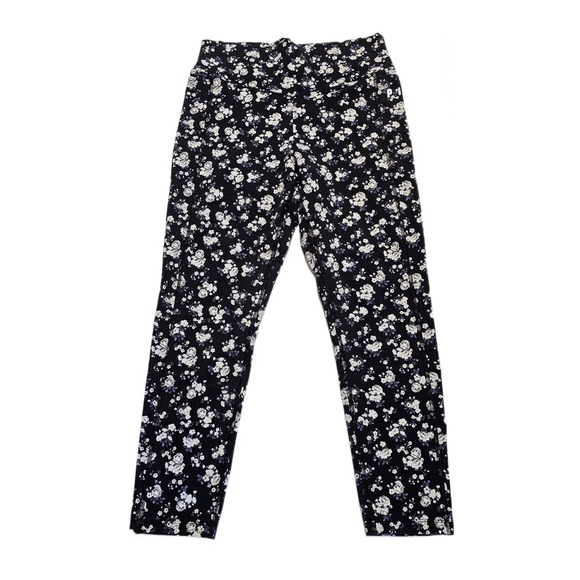 PINK Victoria Secret Leggings Pants 7/8 High Waist Black White Floral Ultimate - Picture 3 of 12
